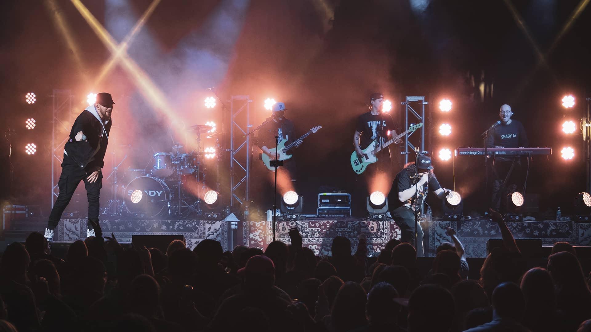 Promotional photo of Shady performing live