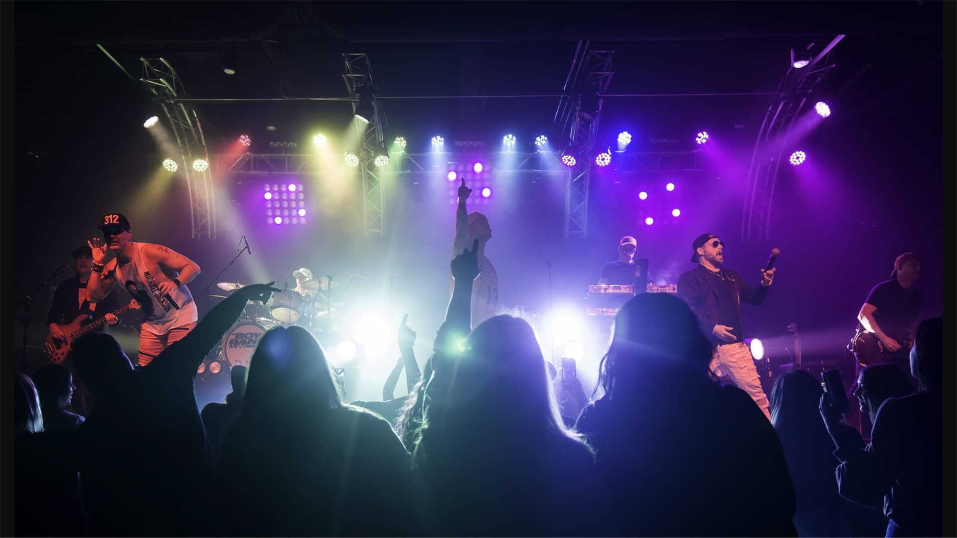 The Boy Band Night performing at a TRSE show